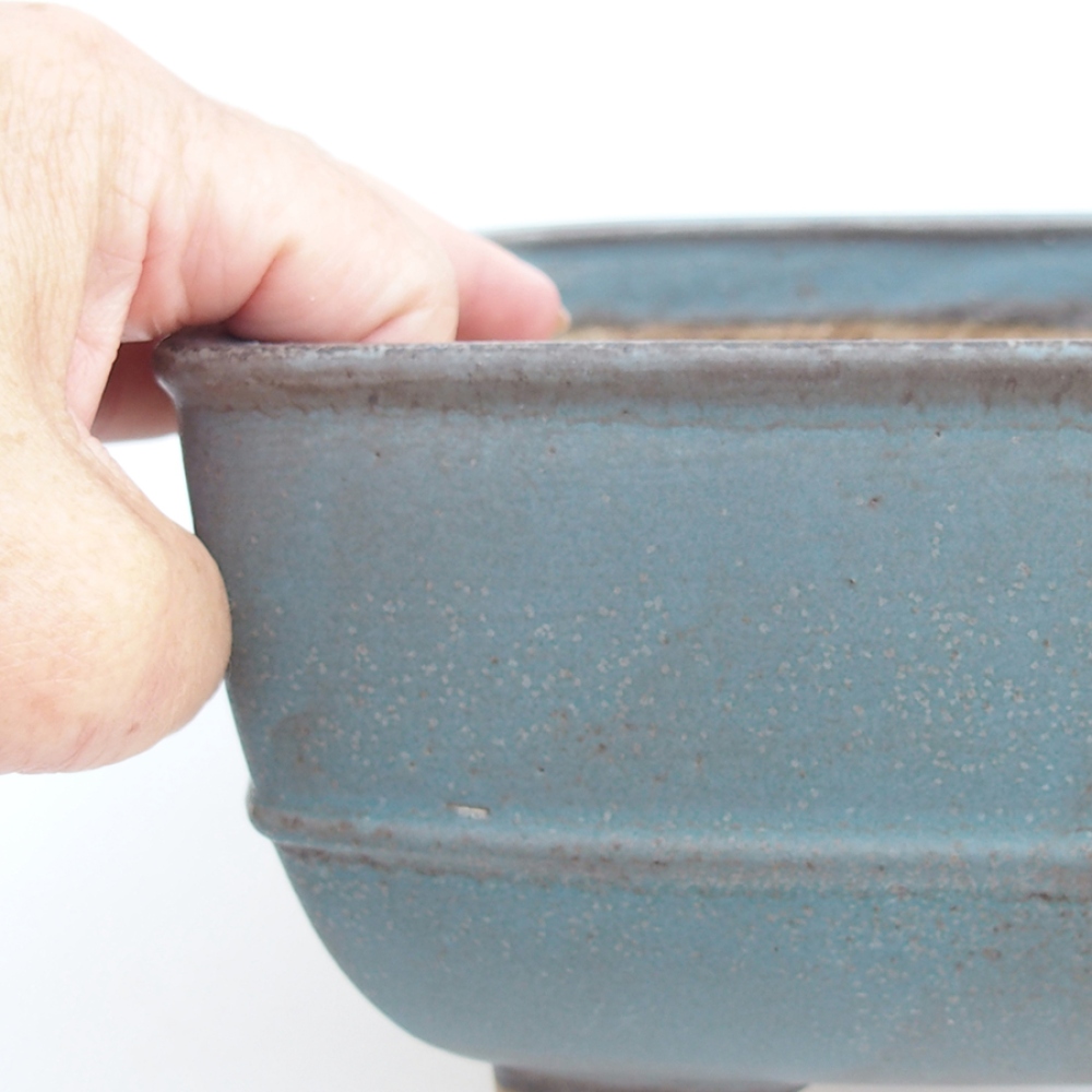 Cuenco bonsái de cerámica 10,5 x 10,5 x 7 cm, rosa