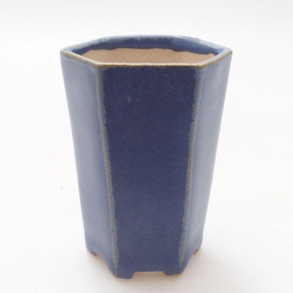 Cuenco mini bonsái 4,5 x 4,5 x 6,5 cm, color azul