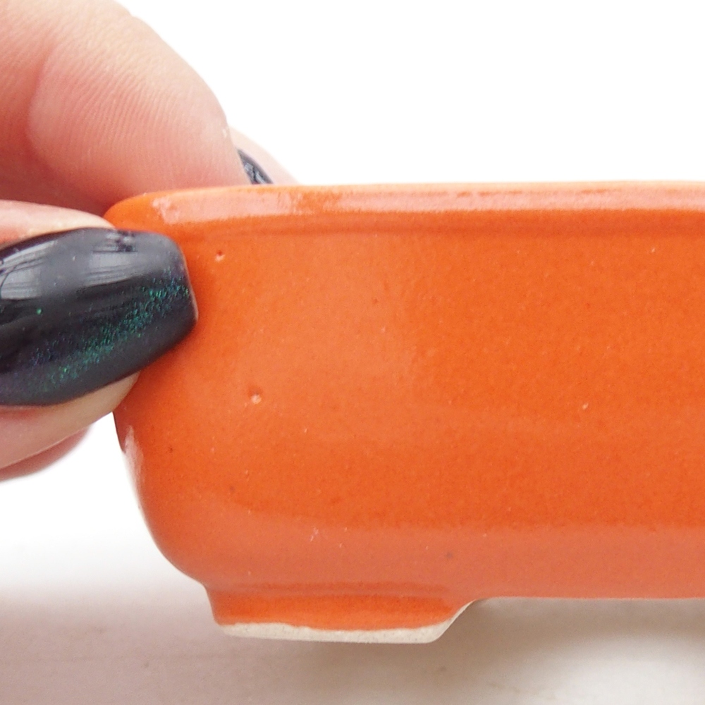 Mini cuenco bonsái 8 x 6 x 3 cm, naranja