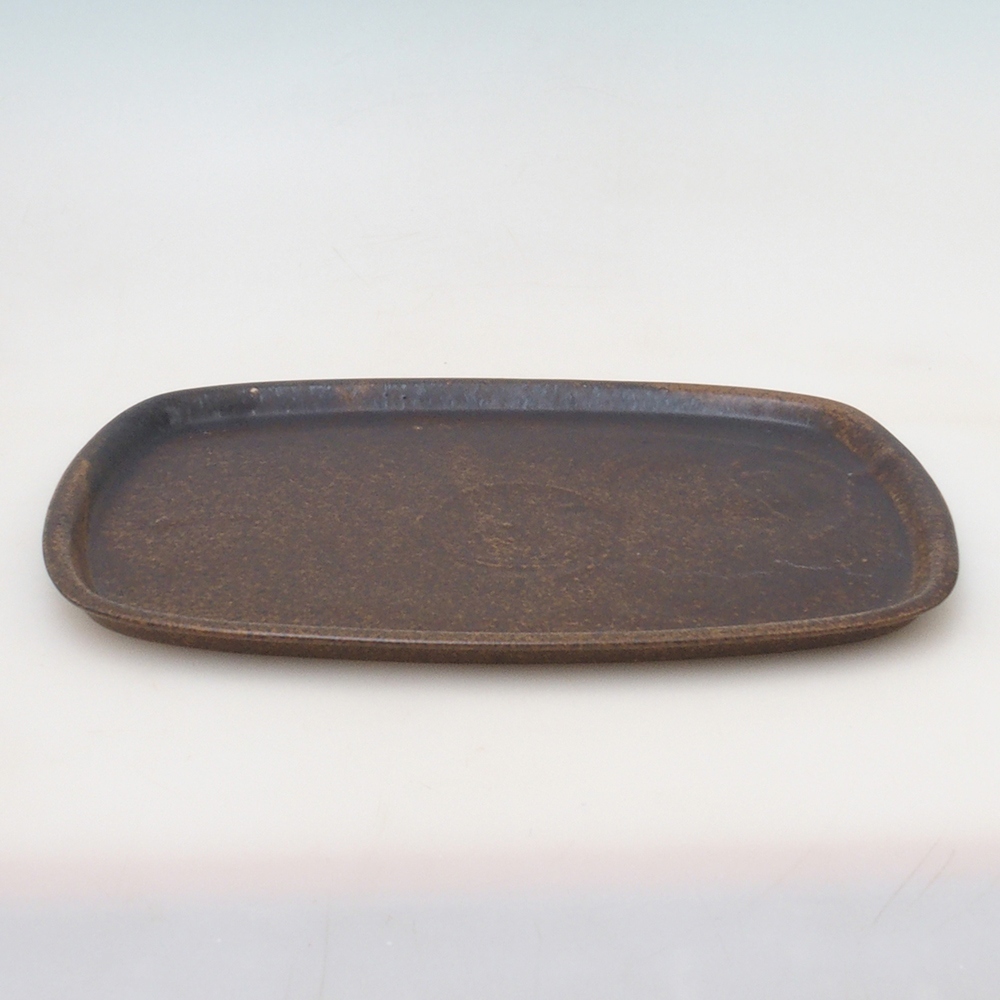 Cuenco de cerámica H10 - 34 x 23,5 x 1,5 cm - marrón