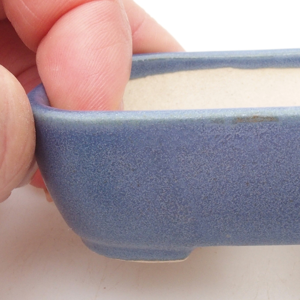 Mini cuenco bonsái 7 x 5,5 x 2 cm, color azul