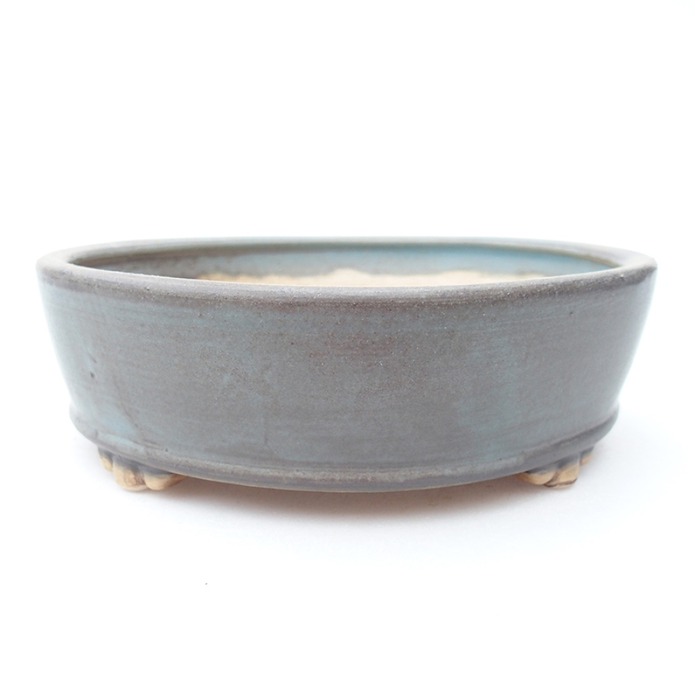 Cuenco bonsái de cerámica 15 x 15 x 5 cm, color azul