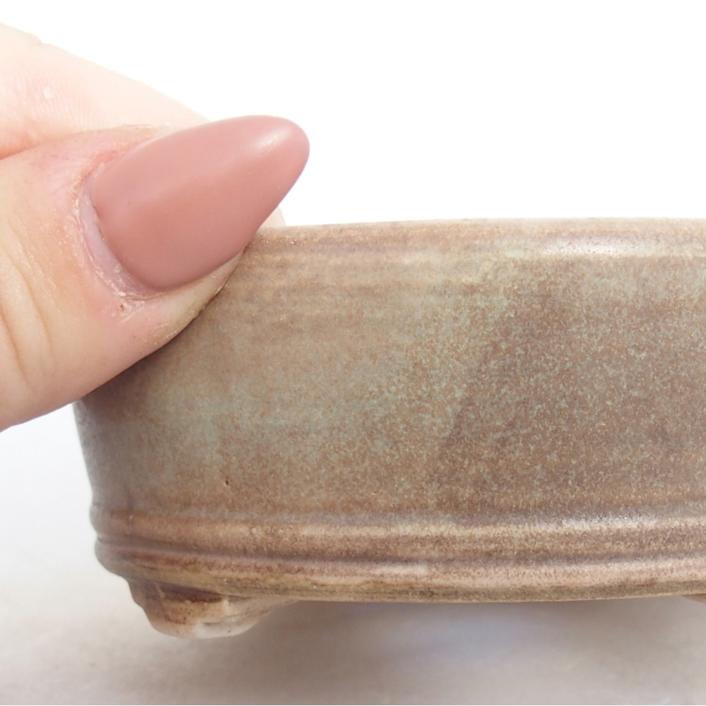 Cuenco bonsái de cerámica 9 x 9 x 3,5 cm, verde