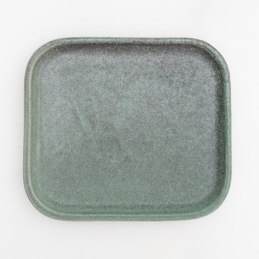 Cuenco bonsái + platillo H11 - 11,5 x 10 x 4 cm - verde