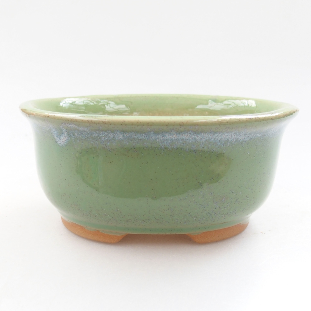 Cuenco bonsái de cerámica 22 x 17 x 5 cm, verde