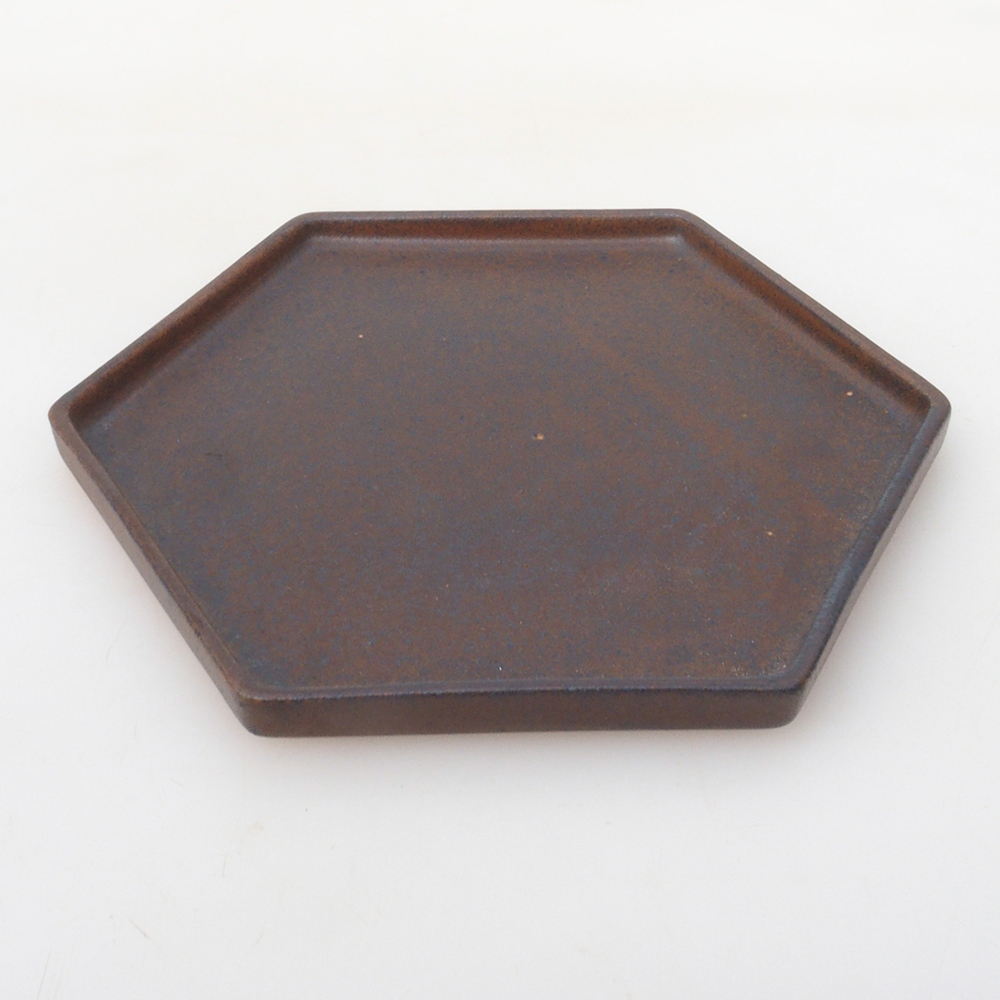 Cuenco de cerámica H53 -18,5 x 17 x 1 cm - marrón