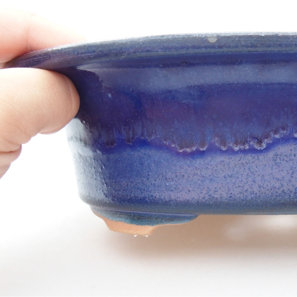 Cuenco bonsái de cerámica 22 x 17 x 5 cm, verde