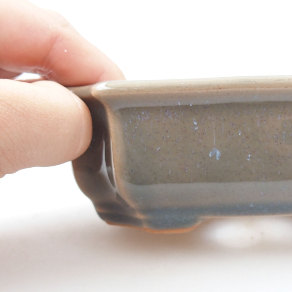 Cuenco bonsái de cerámica 22 x 17 x 5 cm, verde