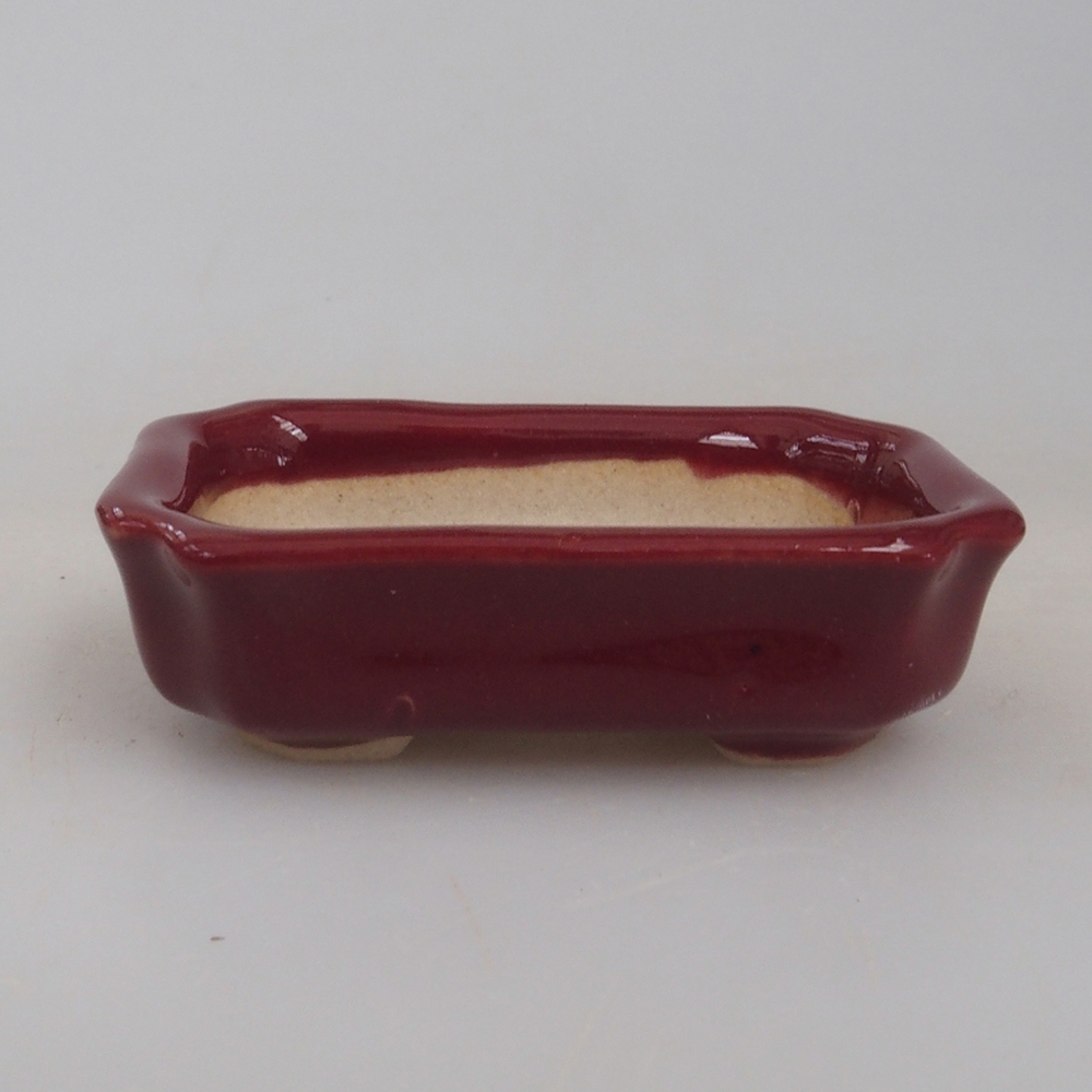 Cuenco mini bonsái 5,5 x 3,5 x 1,5 cm, burdeos