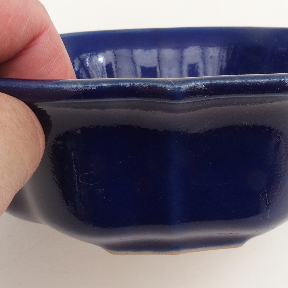 Cuenco bonsái H06 - 14,5 x 14,5 x 5 cm - azul