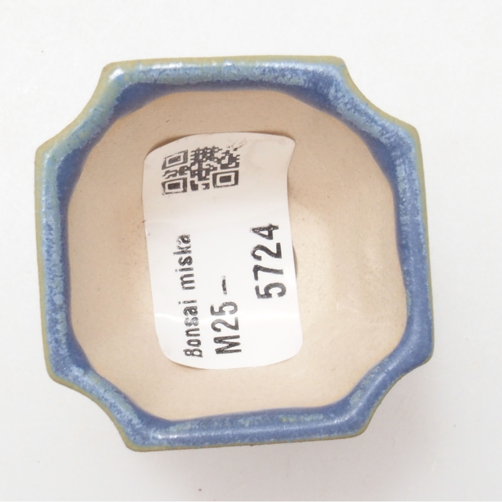 Cuenco mini bonsái 4 x 4 x 4 cm, color azul