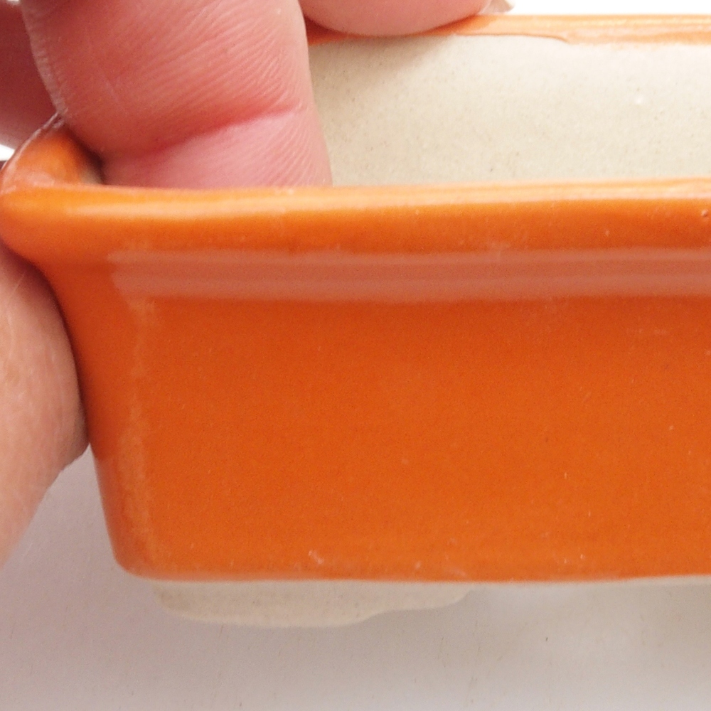 Mini cuenco bonsái 8 x 6 x 3,5 cm, naranja
