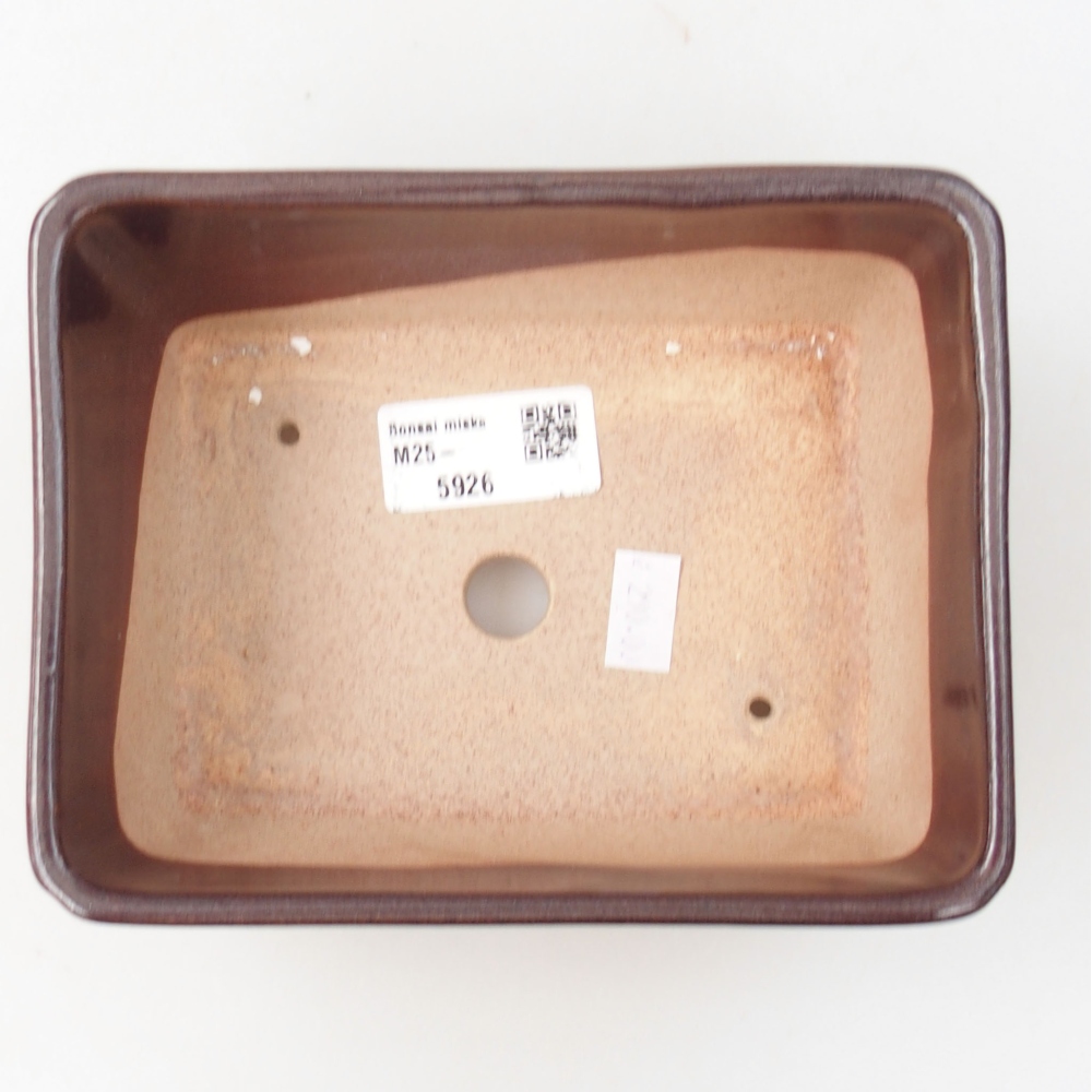 Cuenco bonsái de cerámica 22 x 17 x 5 cm, verde