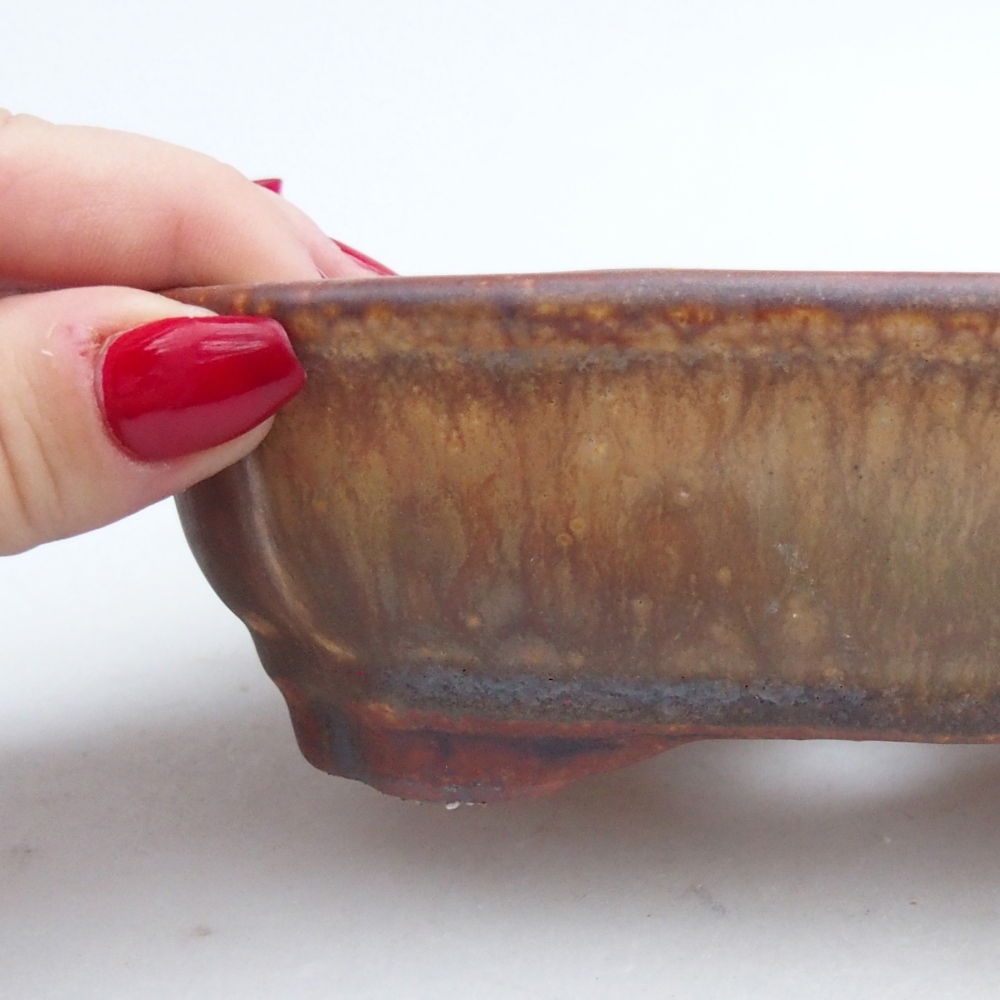 Cuenco bonsái de cerámica 16 x 12 x 5 cm, verde