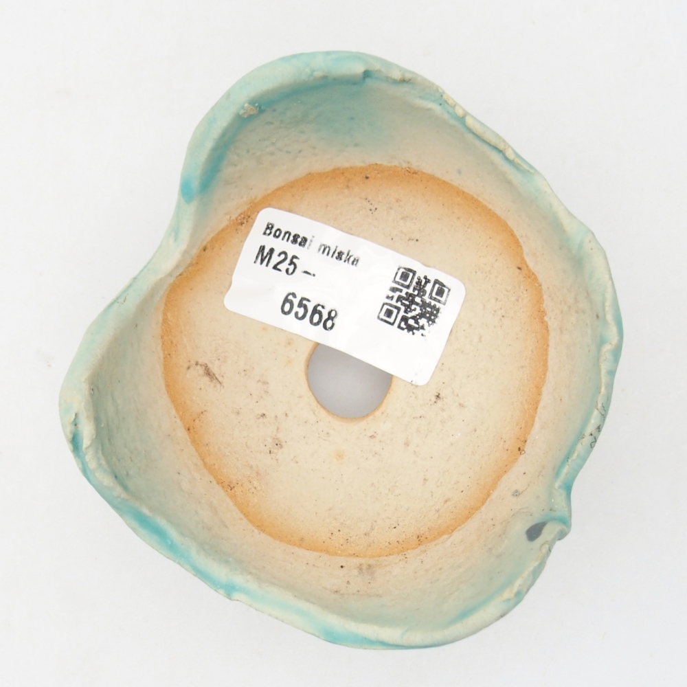 Concha de cerámica 8,5 x 8 x 5 cm , color azul