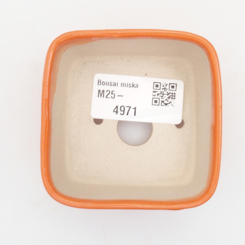 Mini cuenco bonsái 7 x 7 x 4 cm, naranja