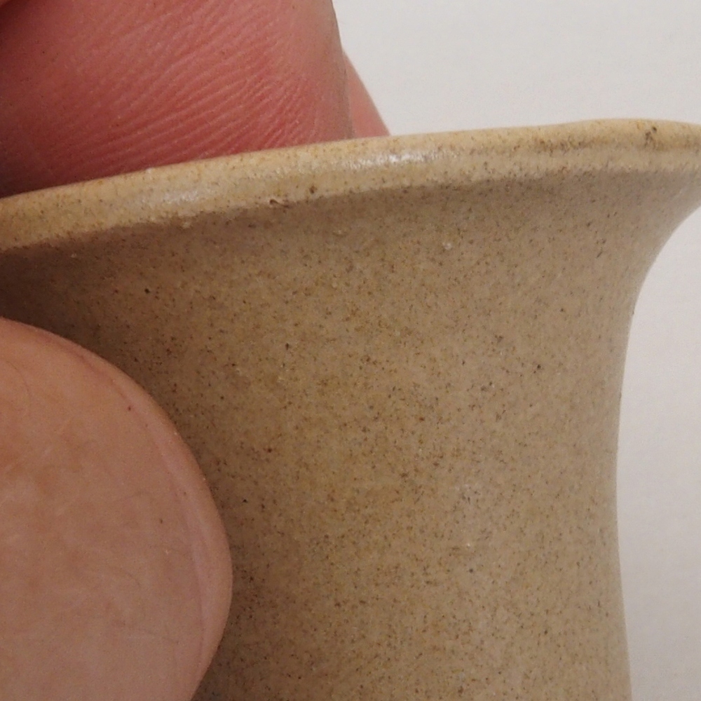 Cuenco mini bonsái 4 x 4 x 4 cm, marrón