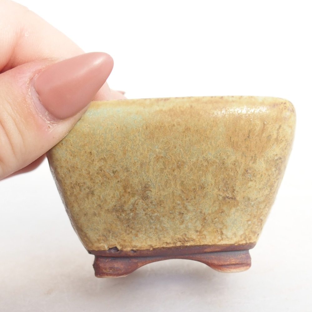 Cuenco bonsái de cerámica 6 x 6 x 4 cm, verde