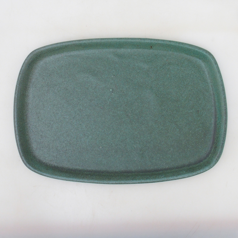 Platillo de cerámica H09 - 28,5 x 19,5 x 1,5 cm - verde