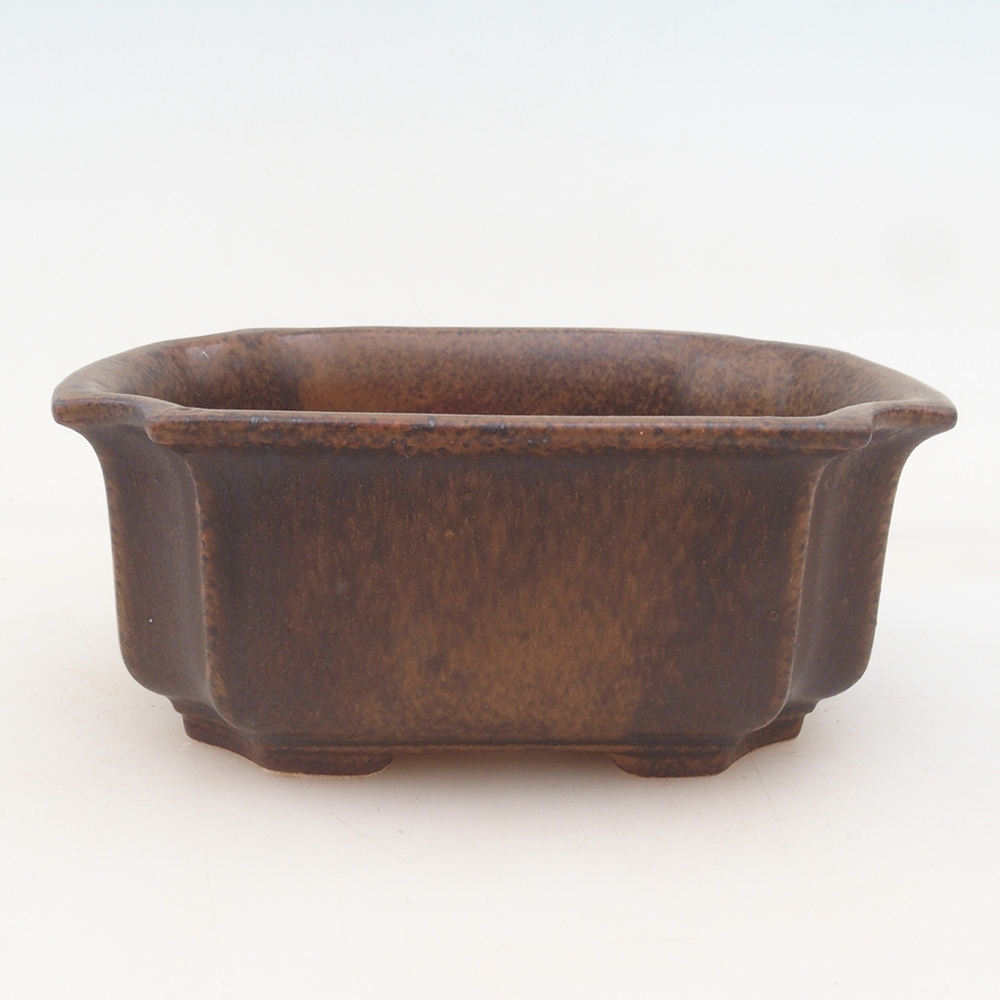 Cuenco bonsái H01 - 12 x 9 x 5 cm - marrón