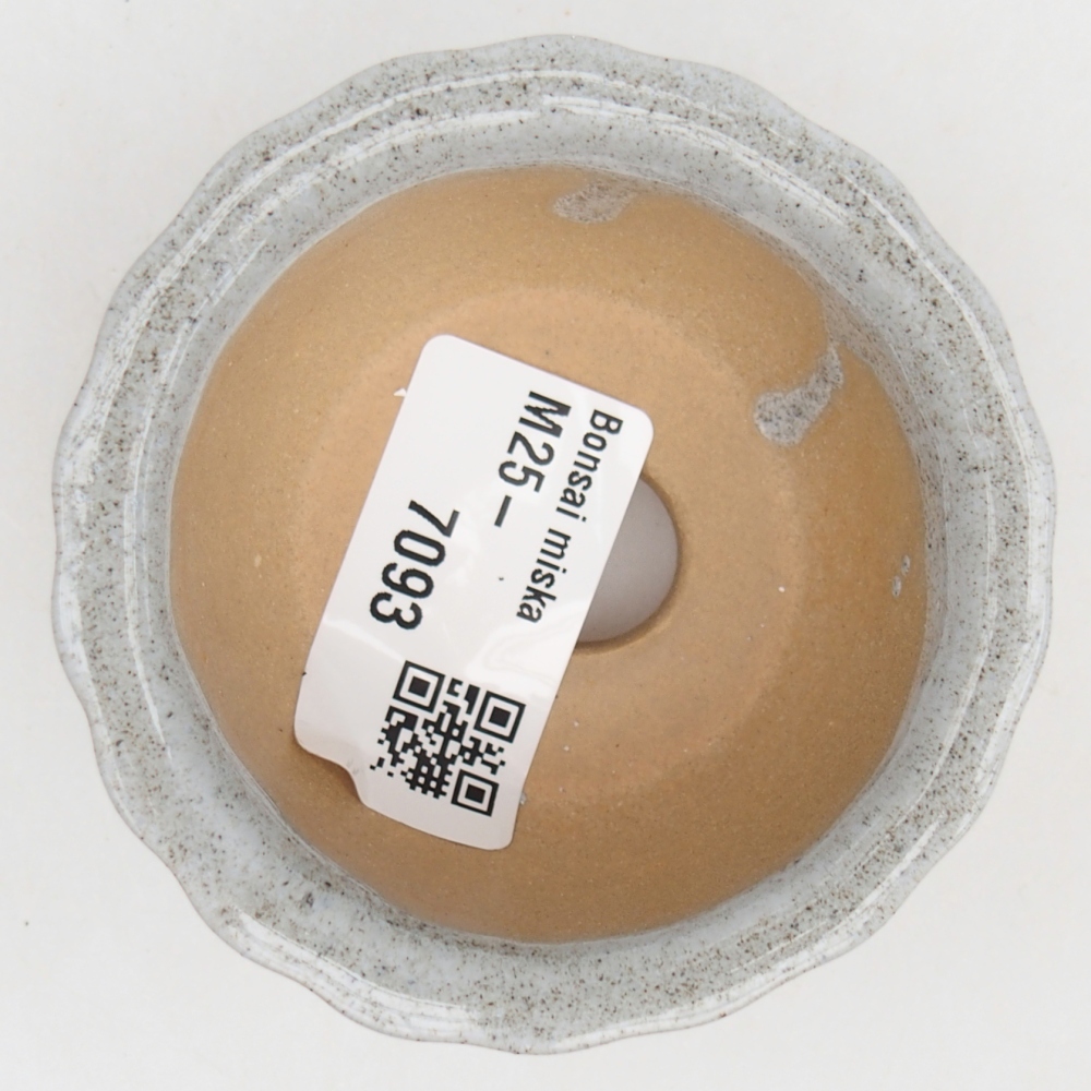 Cuenco bonsái de cerámica 7 x 8,5 x 3,5 cm, gris