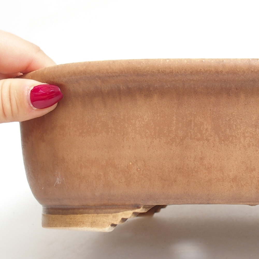 Cuenco bonsái de cerámica 25 x 21 x 7,5 cm, rosa