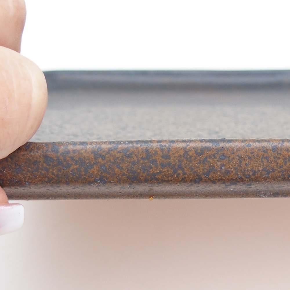 Cuenco de cerámica H07 - 28 x 19 x 1,5 cm - marrón