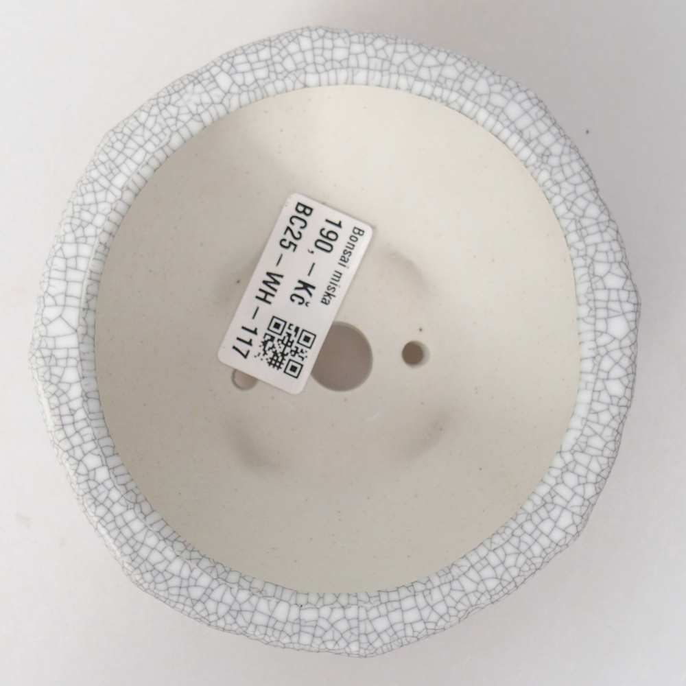 Cuenco bonsái de cerámica 11 x 11 x 5,5 cm, color raku