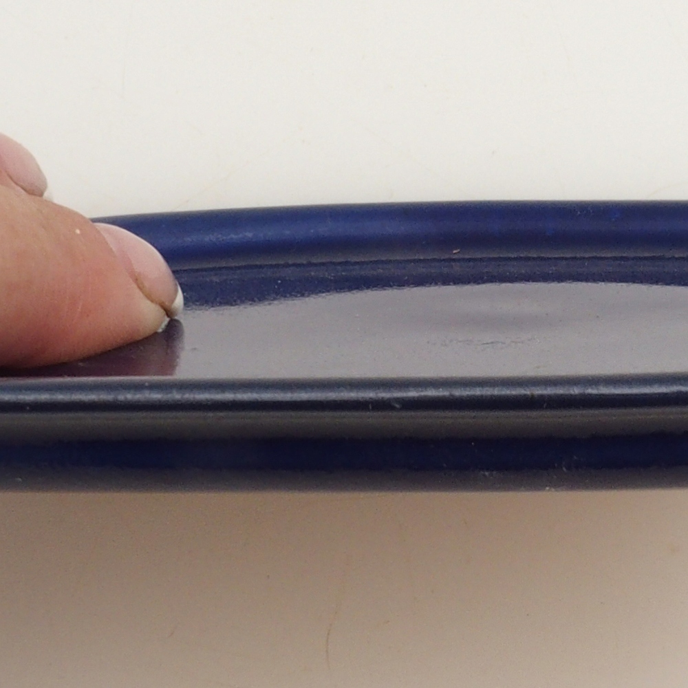 Platillo de cerámica H11 - 11,5 x 9,5 x 1 cm - azul