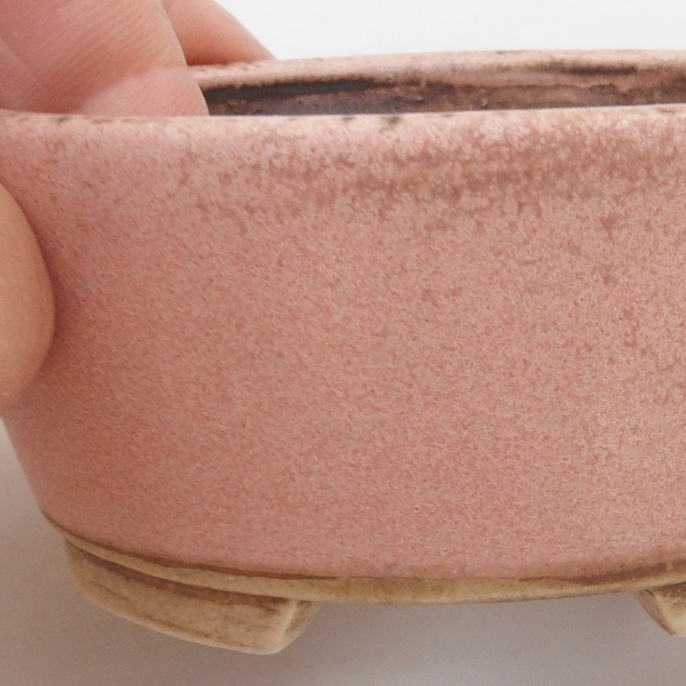 Cuenco bonsái de cerámica 10 x 8,5 x 4 cm, marrón