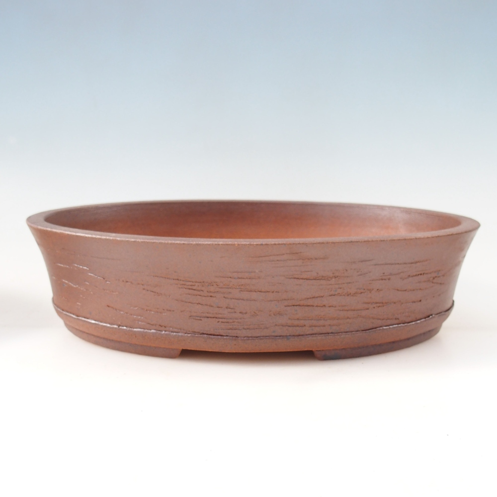 Cuenco bonsái 34 x 26 x 8 cm , color marrón