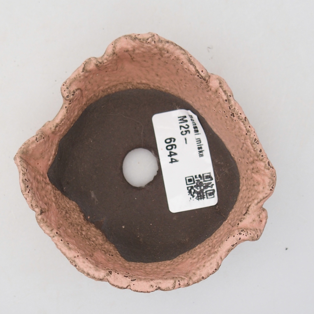 Concha de cerámica 9 x 8,5 x 4 cm , color rosa