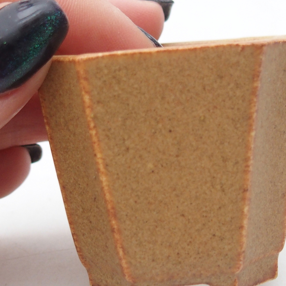 Cuenco mini bonsái 4,5 x 4,5 x 4 cm, marrón