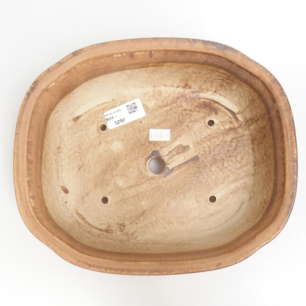 Cuenco bonsái de cerámica 25 x 21 x 7,5 cm, rosa