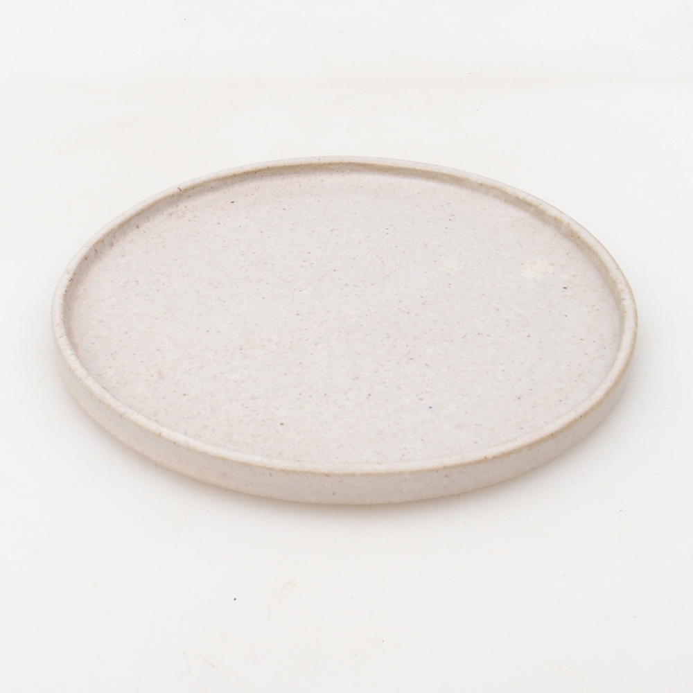 Consola redonda para bonsái D7-S - 16 x 16 x 1 cm - beige