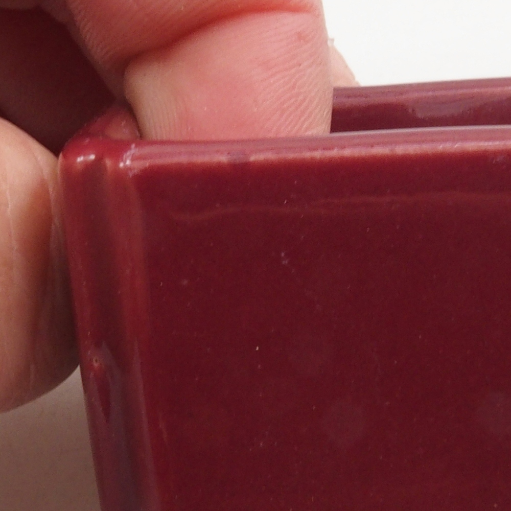 Cuenco mini bonsái 4,5 x 4,5 x 3 cm, burdeos