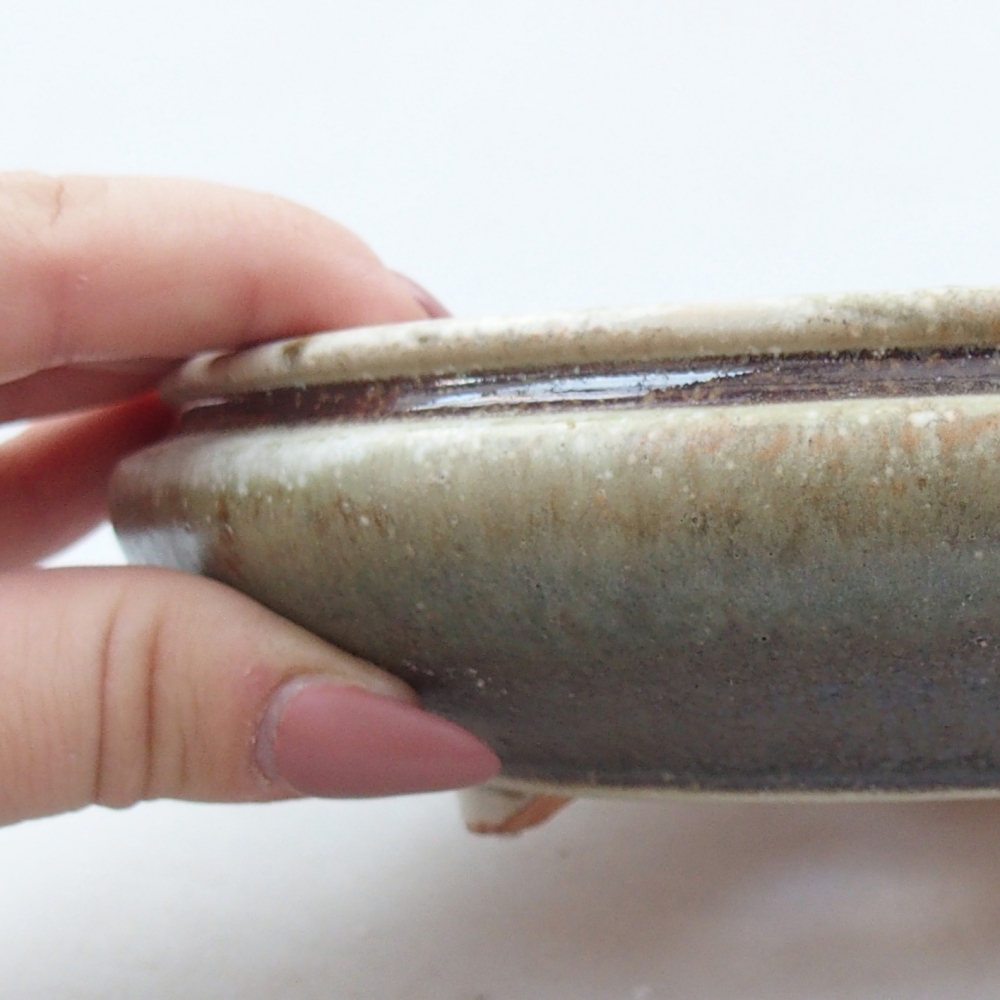 Cuenco bonsái de cerámica 15 x 15 x 5 cm, verde