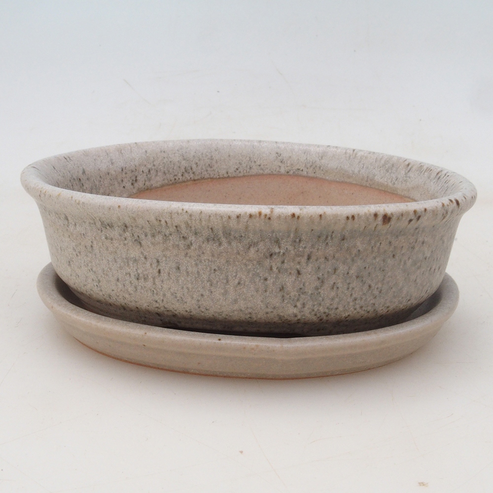 Cuenco bonsái + platillo H04 - beige