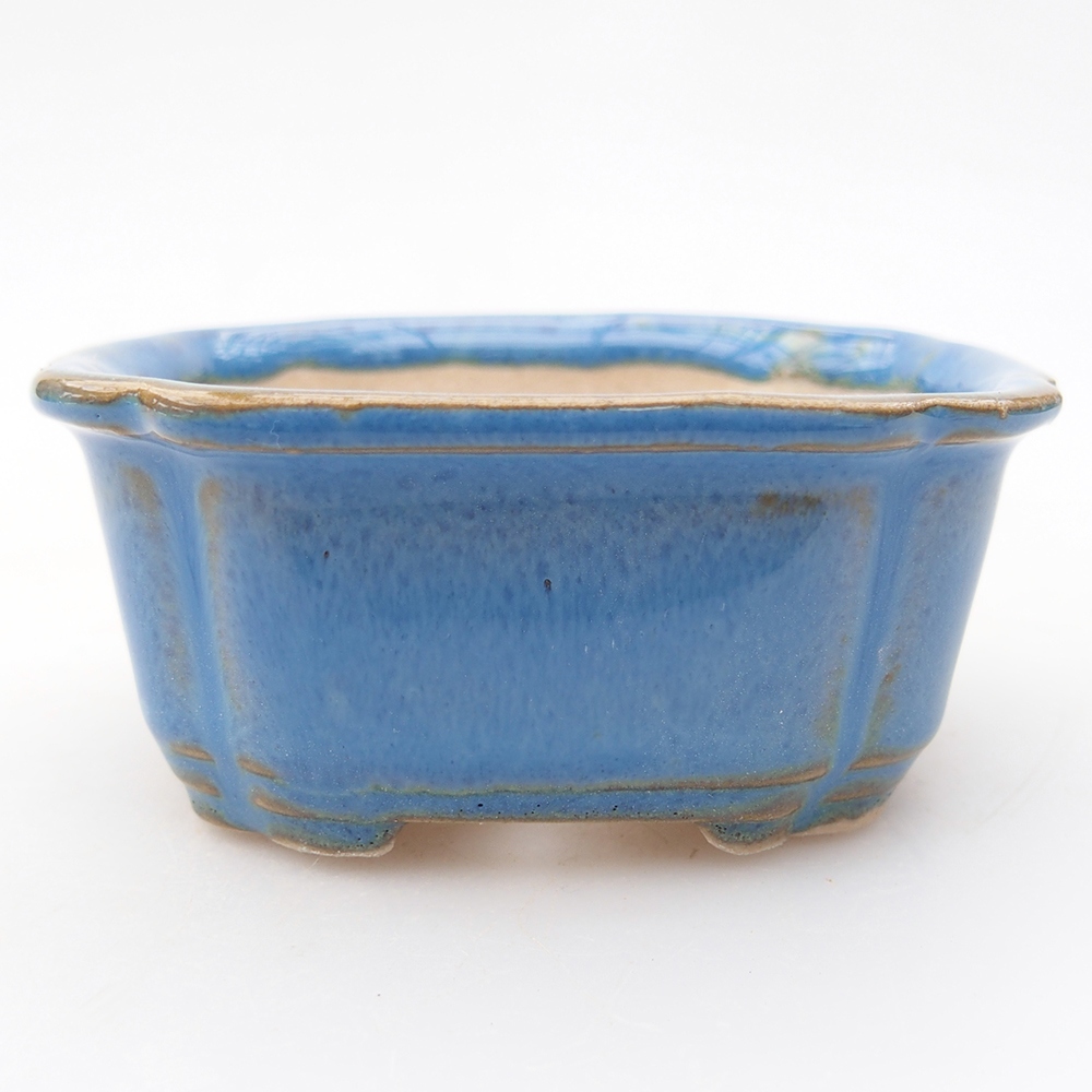 Mini cuenco bonsái 7,5 x 7 x 3 cm, color azul