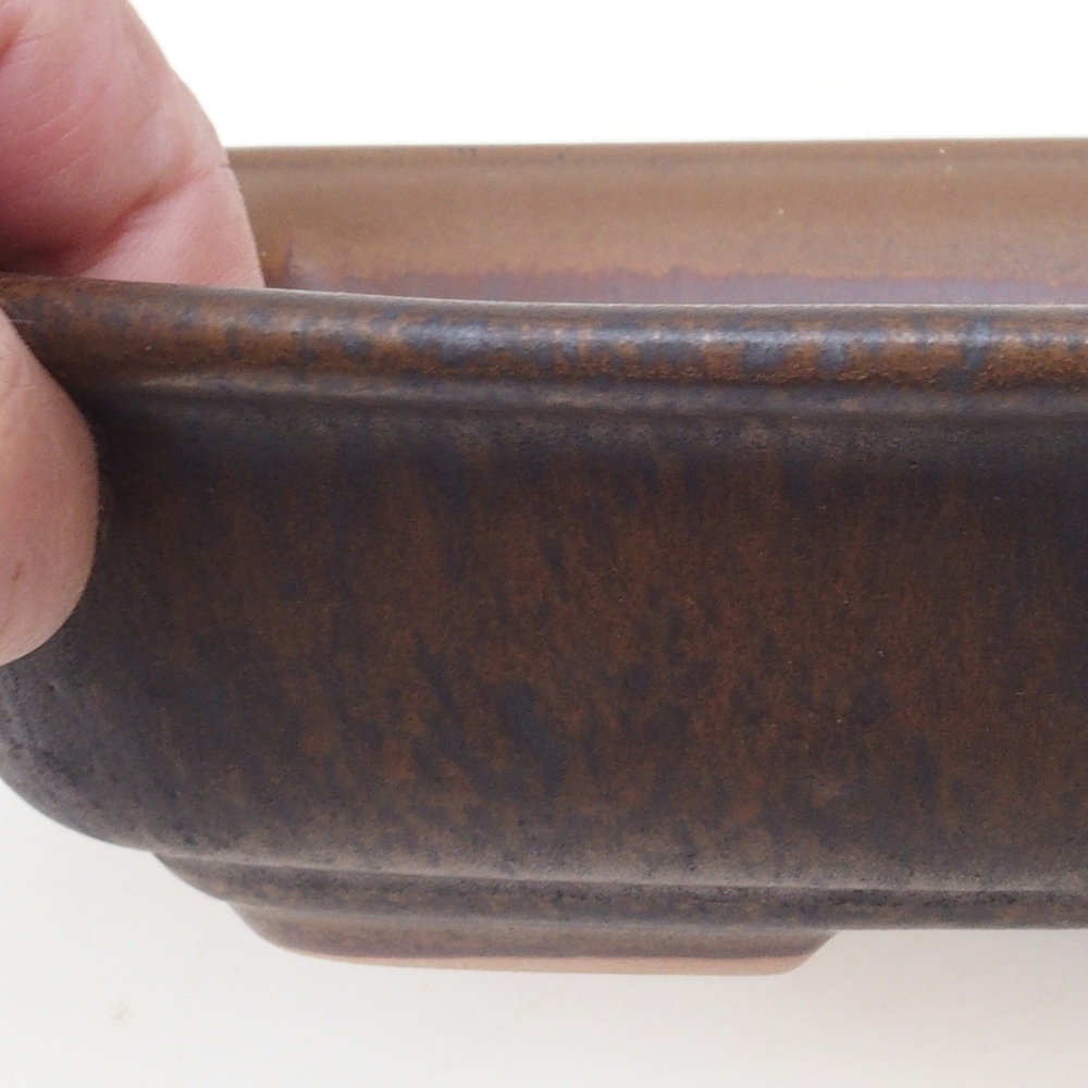 Cuenco bonsái H09 - 30 x 23 x 7,5 cm - marrón