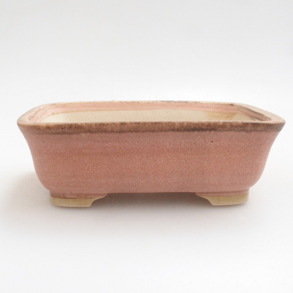 Cuenco bonsái de cerámica 10 x 8,5 x 4 cm, marrón