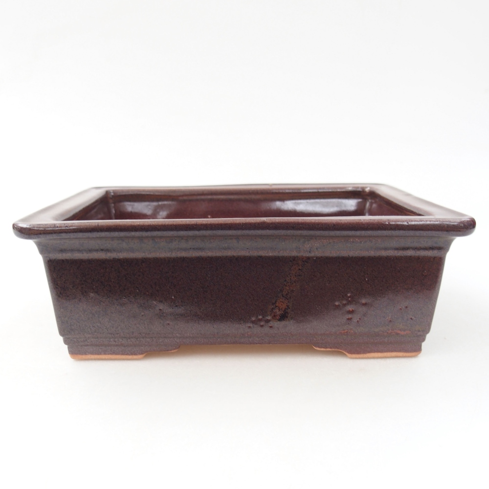 Cuenco bonsái de cerámica 22 x 17 x 5 cm, verde