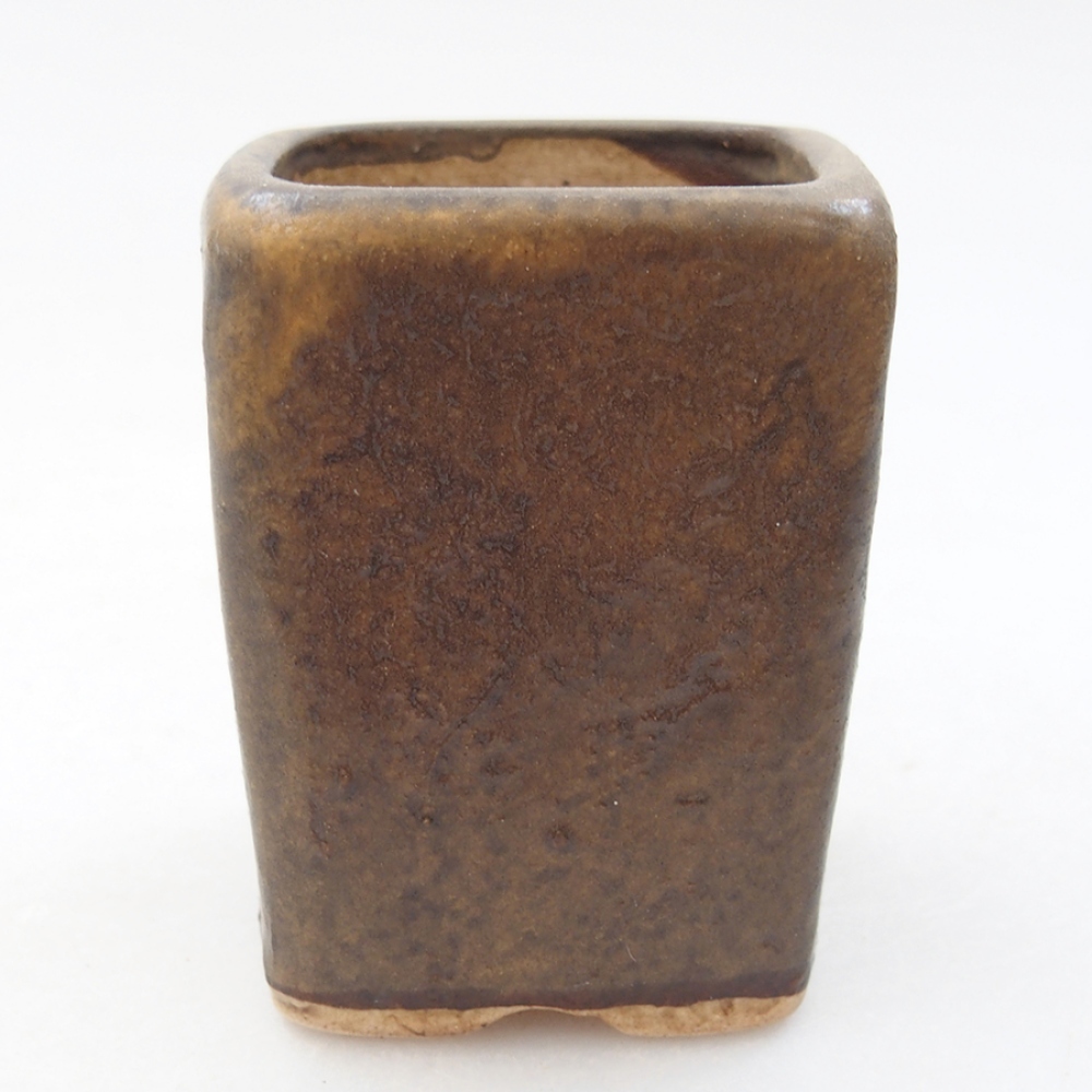Cuenco bonsái de cerámica 5 x 5 x 6,5 cm, marrón